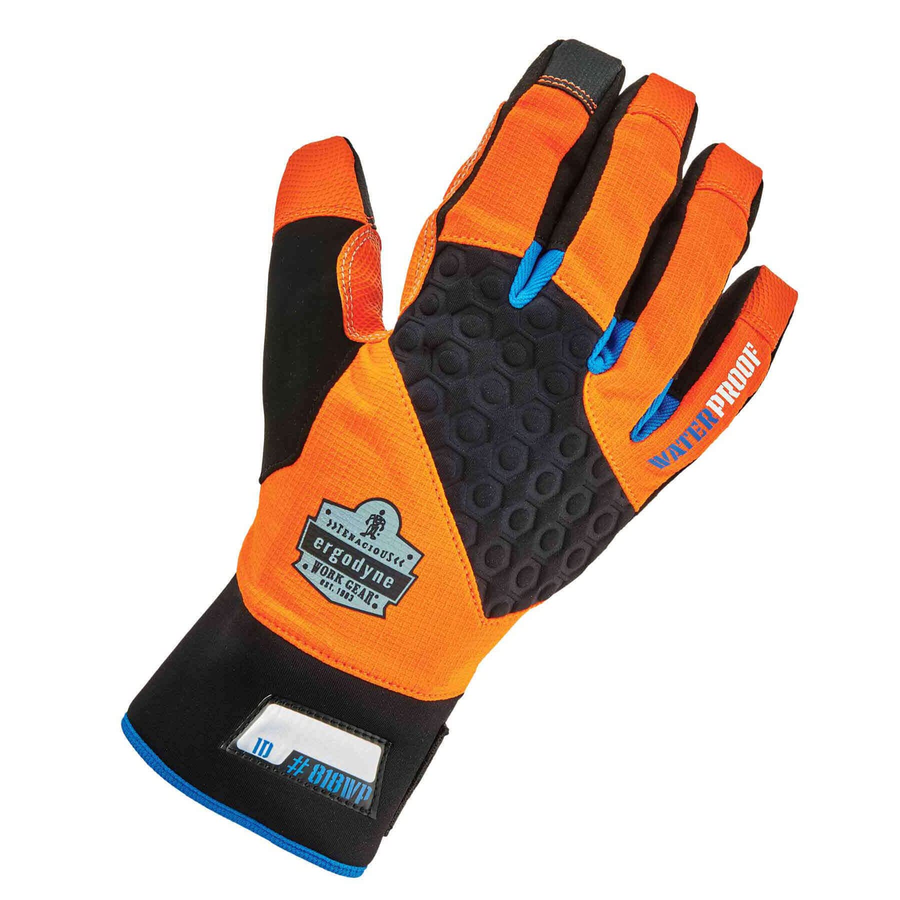 Waterproof Work Gloves, High Visibility, Thermal Insulated, Touchscreen, Enhanced Grip, Ergodyne ProFlex 818WP