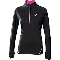 ASICS Motion Protect Long Sleeve Black/Pink Womens Running Top 114516 0904