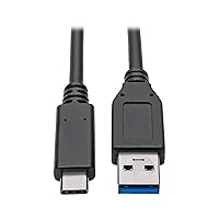 Tripp Lite USB C to USB-A Cable 3.1, 5 Gbps, USB-If Cert USB Type C, 3' (U428-C03-G2)