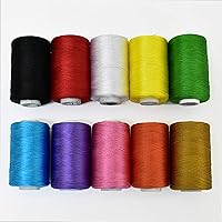 Embroiderymaterial Art Silk Threads for Craft, Embroidery and Jewelry Making Combo Pack (Pack of 10 Rolls)