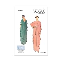 Vogue Misses' Pullover Caftan Sewing Pattern Kit, Design Code V1886, Sizes XS-S-M-L-XL-XXL, Multicolor