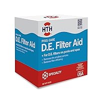 HTH 67121 Swimming Pool Care D.E. Filter Aid, Improve Filtration Efficiency and Water Clarity, 10lb