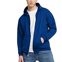 Hanes mens Ecosmart Fleece Full-zip Hoodie, Zip-up Hooded Sweatshirt