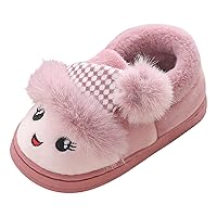 House Shoes for Kids Girls Children Cotton Slippers Girls Cute Cartoon Slippers Indoor Girls Christmas Slipper Socks