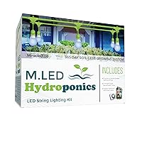Miracle LED Hydroponics LED Indoor Grow Light Kit - Includes 3 Ultra Grow Blue Spectrum 150W Replacement Grow Light Bulbs & 1 3-Socket Corded Fixture with SproutMatic Timer (2-Pack)