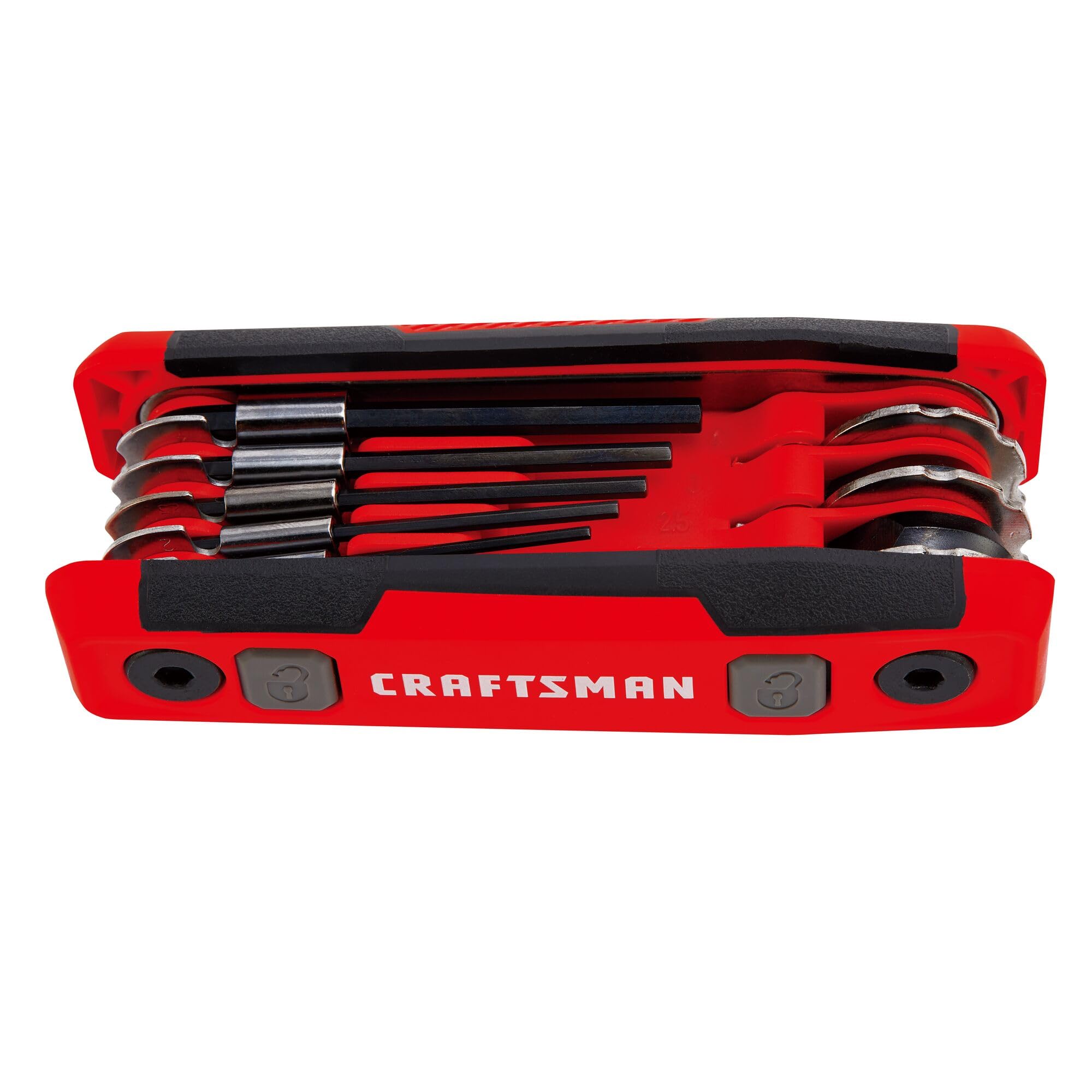 CRAFTSMAN Hex Key Set, MM, Folding Locking 8 Piece (CMHT26024)