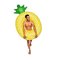 BigMouth Inc Giant Pineapple PooI FIoat, Funny Fruit InfIatable Vinyl Summer Pool or Beach Toy, Patch Kit Included