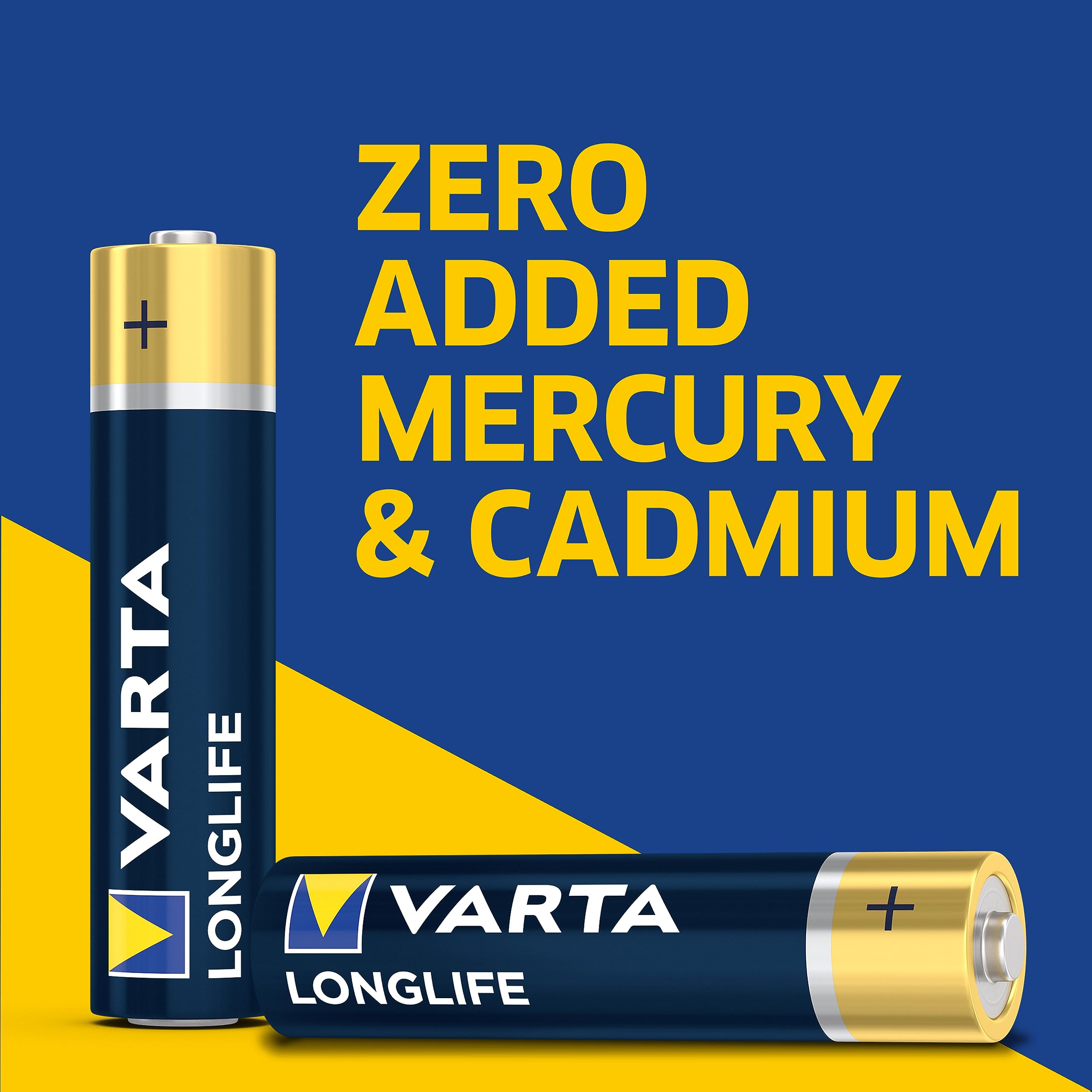 VARTA Longlife AAA Batteries (48 Pack), Alkaline Triple A Battery