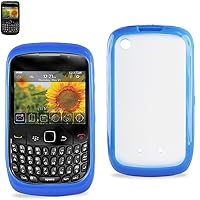 Reiko PP-BB8530NV Hybrid Gummy PC/TPU Slim Protective Case for BlackBerry Curve 8530 - 1 Pack - Retail Packaging - Navy