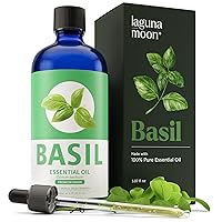Basil Essential Oil - Pure Essential Oils for Skin, Hair, Diffusers, Humidifiers, Aromatherapy, Yoga, Massages, Home Care - Fragrance Oils for Soap Making & Candle Scent (150ml)
