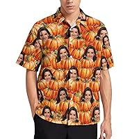 Custom Hawaiian Shirts from Your Photos Funny Face Men's Button Down Short Sleeved Shirt Personalized Gifts