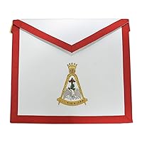 18th Degree Scottish Rite Masonic Apron - [Red & White]