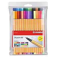 Point 88 Fineliner Pens, 0.4 mm - 30-Color Set