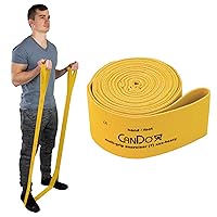CanDo Multi-Grip 6 Foot Exercise Resistance Band with Hand/Foot Loops for Total Body Workouts, Training, Rehab, Stretching and Therapy
