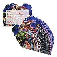 20Pcs Party Invitation Cards for Avengers, Birthday Pary Supplies(5.5