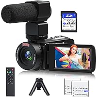 Video Camera, 1080P 30MP Camcorder IR Night Vision Vlogging Camera for YouTube,3.0