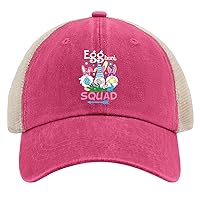 Easter Hunt Squad Easter Egg Hunt Gnome Family Hats for Womens Baseball Cap Low Profile Washed