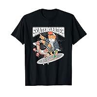 Skateboarding I Skater Skateboard I Cat Skateboarder T-Shirt