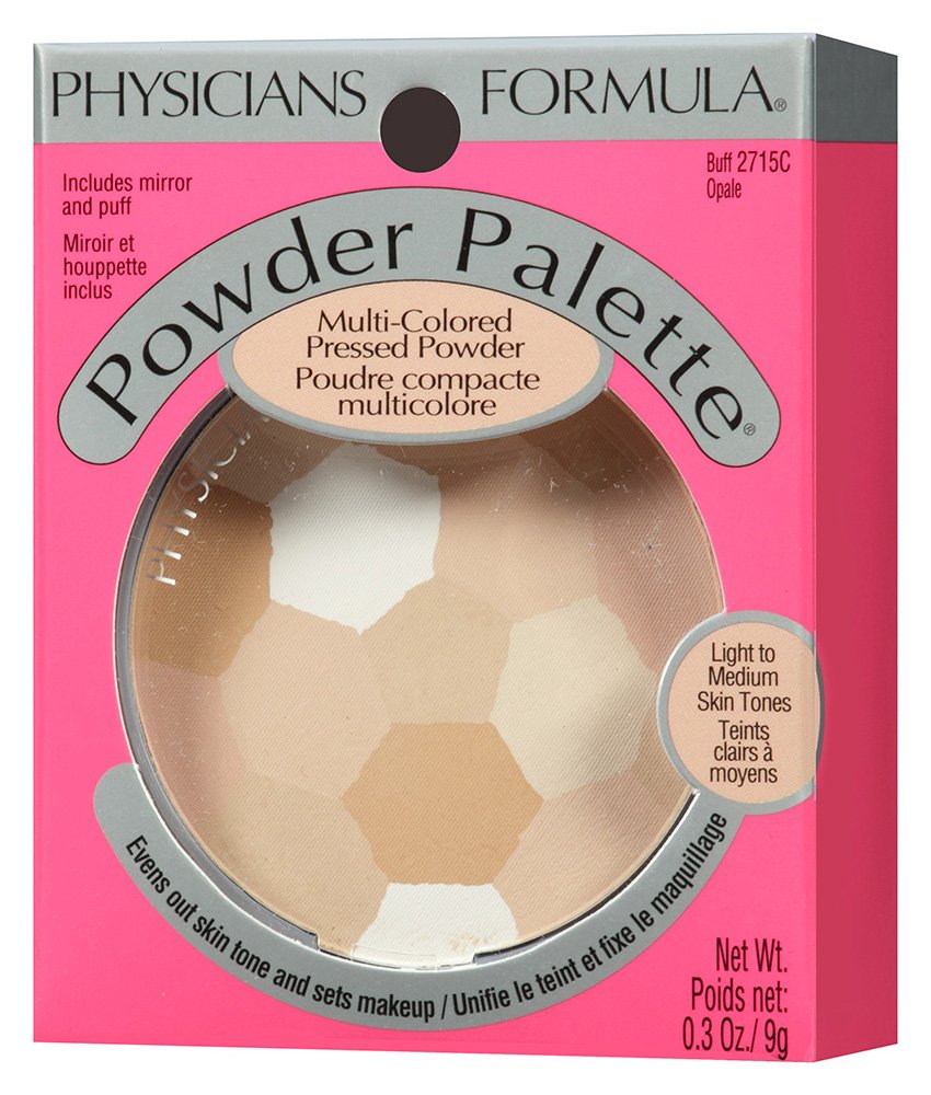 Physicians Formula Setting Powder Palette Multi-Colored Pressed Finishing Powder, Natural Coverage, Buff, Dermatologist Tested, Clinicially Tested