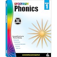 Spectrum Grade 1 Phonics Workbook, Ages 6 to 7, Phonics Workbook Grade 1, Vowel, Consonant, Ending Sounds and Pairs, Letters, Words, and Sentence Writing Practice - 160 Pages Spectrum Grade 1 Phonics Workbook, Ages 6 to 7, Phonics Workbook Grade 1, Vowel, Consonant, Ending Sounds and Pairs, Letters, Words, and Sentence Writing Practice - 160 Pages Paperback