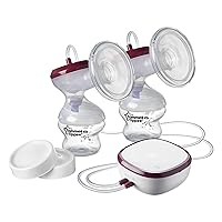 Tommee Tippee Made for Me Double Electric Breast Pump, USB Rechargeable Quiet, Portable, Lightweight