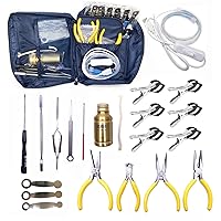 26Pcs Sax Repair Tool Kit Include Led Leak Light & Spring Hook & Key  Indentation Clip & Leveling Pad & Spring Pliers Repair Maintenance Tool For  Saxophone, Clarinet, Flute, Woodwind
