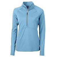 Cutter & Buck Adapt Eco Knit Stretch Recycled Womens Half Zip Pullover