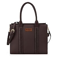 Wrangler Purse for Women Large Work Tote Bags with Strap Vintage Top-Handle Handbags