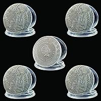 5 Pcs Commemorative Bronze Coins Elizabeth II Collectibles Gifts