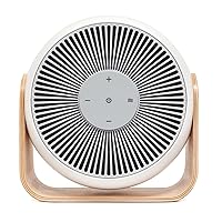 SNOOZ Breez 2-in-1 Smart Bedroom Table Fan & White Noise Machine - Smooth, Powerful Air - Adjustable White Noise - Remote Control, Scheduling, & Smart Features via App
