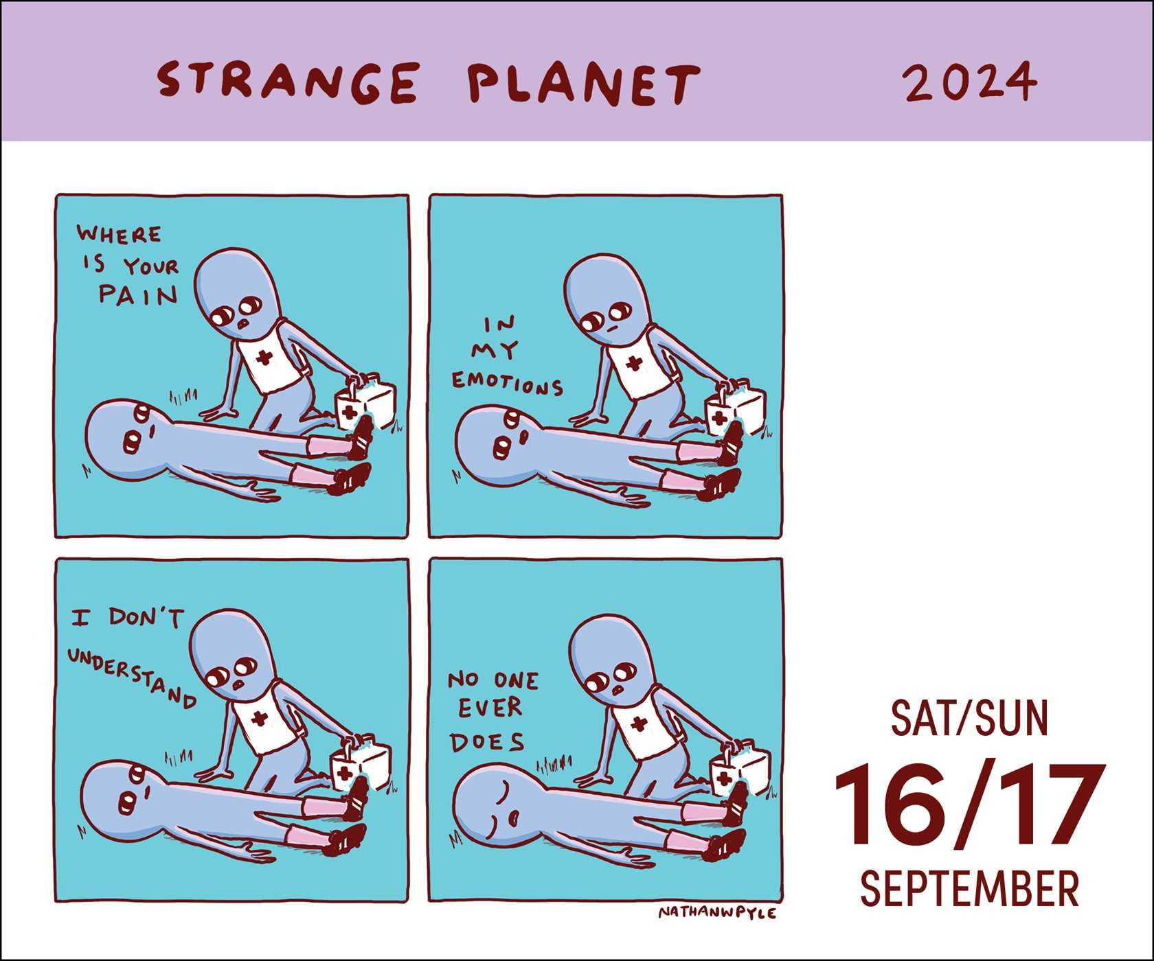 Strange Planet 2024 Day-to-Day Calendar: Wildly Unprepared for the Day