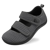 Besroad Womens Walking Shoes Wide Diabetic Shoes Adjustable Barefoot Shoes Casual Sneakers Breathable Zero Drop Shoes Arthritis Edema Indoor Outdoor