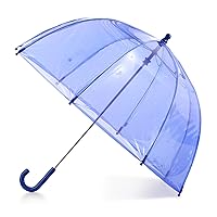 totes Kids Clear Bubble Umbrella with Dome Canopy, Lightweight Design, Wind and Rain Protection, Blue, Kids - 37