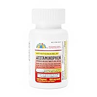 GeriCare Acetaminophen Extended-Release Arthritis 650mg Caplets, Pain Reliever/Fever Reducer 100 Count (Pack of 1)