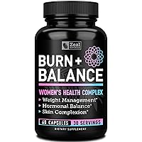Weight Loss Support for Women + Daily Balance Vitmains (Iron, Vitamin D, Setria®, Folate) Premium Diet Support Pills for Women+ Multivitamin and Hormone Support