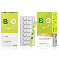 Family Probiotics Powder (30 Sticks, 30 Days) and Family Probiotics Mini Tablets (84 Tablets, 28 Days)