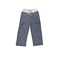 Kidsy Boys Casual Denim-Looking Pants – Soft Cotton, Pull-On/Drawstring Closure