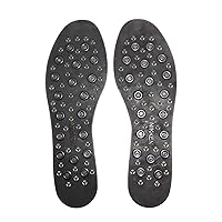 Nikken 1 mSteps Insoles with Acupressure Massage Nodes, 20214, Men Shoe Sizes 7 to 12, Pair, Cut to Fit, Magnetic Therapy, Improve Blood Circulation, Kenko