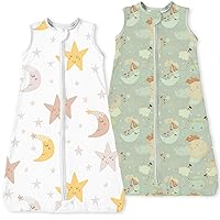 Sleep Sack 0-6-12-18-24 Months, Premium Breathable Wearable Blanket Sleeping Bag with 2-Way Zip for Baby Girl Boy