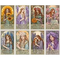 Oracle of Divine Flowers. 44 Flower Language Oracle Cards. Daily Affirmation Cards. Fortune Telling and Divination Cards.