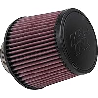 K&N Universal Clamp-On Air Intake Filter: High Performance, Premium, Washable, Replacement Filter: Flange Diameter: 3 In, Filter Height: 5 In, Flange Length: 1.75 In, Shape: Round Tapered, RU-3570