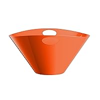 Mepra Centrotavola 2501010F7 Centerpiece Bowl – Carrot Orange Finish Dish, Dishwasher Safe Serveware
