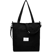 Makukke Cord Bag Women's Shoulder Bags with Zip, Shopper Women's Large Tote Bag Handbag Shoulder Bags for Work Office Travel Shopping School and Everyday Use