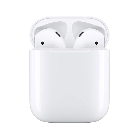 AirPods (2nd Generation) Wireless Ear Buds, Bluetooth Headphones with Lightning Charging Case Included, Over 24 Hours of Battery Life, Effortless Setup for iPhone