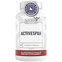 ActiveSpan- Longevity Formula Supplement with Ashwagandha, Cat’s Claw, Astragalus - Telomere Lengthening Supplements - Stem Cell Regeneration, 60 Capsules