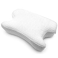 DMI CPAP Memory Foam Sleep Aid Pillow, Suitable for All CPAP Masks, Reduces Mask Pressure and Air Leaks, Aligns Neck, Shoulders, and Spine, Hose Tether, High Rebound Foam, FSA & HSA Eligible