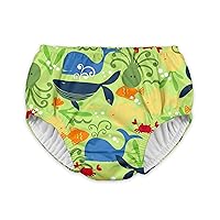 green sprouts i Play Baby Pull-up Swim Diaper, Green Sealife, 6 Months
