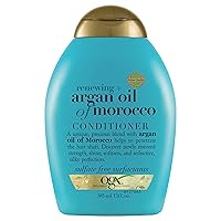 OGX Renewing + Argan Oil of Morocco Conditioner, Repair Conditioner & Argan Oil Helps Strengthen & Repair Dry, Damaged Hair, Paraben-Free, Sulfate-Free Surfactants, 13 fl. oz