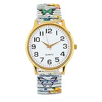 Comfortable & Stylish Elastic Band Watch with Large Face, Analog - Expansion for Plus Size Wrists