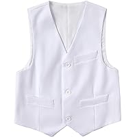 Kids Vest for Boys 3 Button Formal Suit Vest